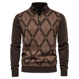 HULIANFU 2025 popular autumn and winter sweater men's new casual knitted sweater, men's jacket fashionable casual splicing men's sweater