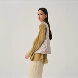 Spring new jacquard retro new Chinese vest women, national style casual disc buckle vest vest top A1226