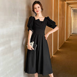 2025 Niche black evening dress, daily  light luxury temperament, celebrity small dress, women can usually wear spring