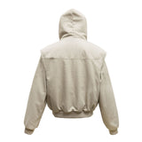 K21 n retro popular autumn and winter street tide metal buckle design men's thickened thermal seat mountain carving hooded cotton clothes