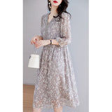 2025 Heavy Industry Bead Embroidery 100 Mulberry Silk Dress V-Neck Silk Long Skirt, New Chinese Large Size Women's Summer