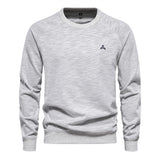 HULIANFU 2025 popular spring and autumn new leading sweater Popular trade men's loose casual solid color round neck pullover sweater trendy men