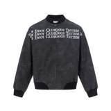 27237 n retro popular autumn and winter men's old logo letter trend men's and women's leather jacket