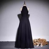 2025 Black evening dress female  new  high sense adult piano performance cello solo performance graduation