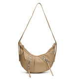 HULIANFU 2025 popular autumn and winter new women's bag horn locomotive bag niche lazy dumpling bag Spice girl commuter shoulder messenger bag