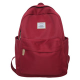 2025 Large capacity women's backpack women's high-end black and white schoolbag simple junior high school high school college student backpack