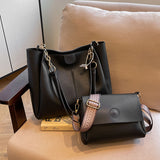 2025 Simple and fashionable large-capacity tote bag popular new splicing high-quality texture child and mother bag to work commuter bag women