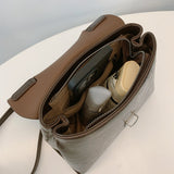 2025 popular new niche design women's bag fashionable texture women's handbag high-end backpack simple casual bag