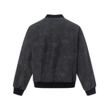 27237 n retro popular autumn and winter men's old logo letter trend men's and women's leather jacket