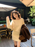 2025 Thirteen Lines popular Autumn and Winter New Temperament ins Medium and Long Knitted Sweater Versatile Top Women 25185