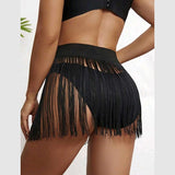 2025Popular, , spring and summer beach fringed small skirt swimsuit bikini skirt seaside vacation beach skirt women