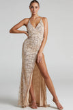 HULIANFU popular 2025 New solid color fringed sequined suspender cocktail dress party dress long dress fringed dress