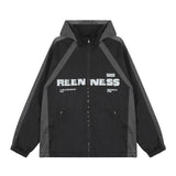 SR10 n retro popular autumn and winter trend men's and women's trench coat design locomotive windproof loose hooded jacket