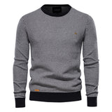 HULIANFU 2025 Knitted top men's Popular trade backing autumn and winter men's crew neck men's personalized men's jumper
