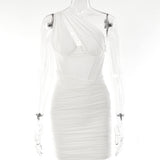 2025 eBay New autumn new shoulder dress fashion design Spice girl tight backless slanted shoulder skirt