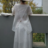 2025 spring and summer new new Chinese bat sleeves, a variety of ways to wear large skirts, elegant and thin holiday long skirts
