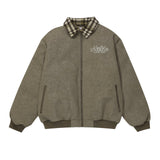 CT237 n retro popular autumn and winter trend embroidered logo thickened warm men's and women's cotton jacket jacket