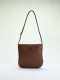 HULIANFU 2025 Women's bag new New style solid color PU woven pattern embossed casual shoulder bag fashionable  women's messenger bag