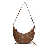 HULIANFU 2025 popular autumn and winter new women's bag horn locomotive bag niche lazy dumpling bag Spice girl commuter shoulder messenger bag