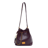 HULIANFU 2025 retro fashion bucket bag women's popular new high-end underarm bag trendy niche shoulder messenger bag