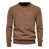 HULIANFU 2025 Popular trade autumn and winter new men's clothing turtleneck pullover solid color men's knitted sweater business casual sweater men's