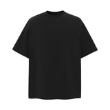9718 n Street Retro Neutral Space Cotton Deconstruction Premium Sense Solid Color Design Men's Loose Short Sleeve T-Shirt