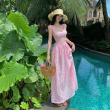 2025 Thai dopamine vitality sweet girl wears summer island beach skirt sweet and spicy style suit Sanya seaside vacation skirt