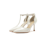 2025 811-8 One-word with hollow bag head high heels women's summer 2025 new sexy pointed thin heel high heel sandals