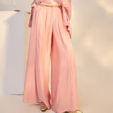 New Chinese style new national style ultra loose split design wide leg pants popular summer fashion trousers women M4120