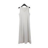 2025 THE MIND Modal solid color clean version vest skirt 2025 summer Korean minimalist style sleeveless dress T027-1