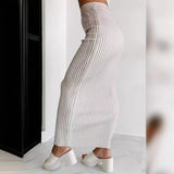 2025 HULIANFU  New  fashion suit, sexy sleeveless open button vest, high waist hip skirt, two-piece set for women