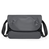 2025  men's messenger bag fashionable and versatile Japanese multi-compartment multi-functional anti-splashing casual shoulder messenger bag