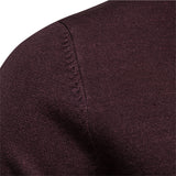 HULIANFU 2025 Autumn and winter New Popular trade thickened warm sweater men's, medium collar slim men's sweater men's multi-color knitted sweater