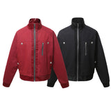 K40 n Vintage  Spring Neutral Street Python Pattern Splicing Premium Men's Loose Jacket