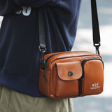 HULIANFU 2025 Casual messenger bag fashion outdoor sports Korean version small square bag simple design sense backpack Japanese ins shoulder bag