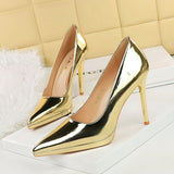 2025 3255-7  style banquet high heels thin heel super high heel waterproof table shallow mouth pointed single shoes women's shoes high heels