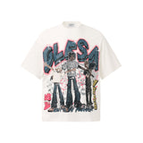T997 n Street Summer Subculture Neutral High Sense Cartoon Printing Design Men's Loose Short Sleeve T-Shirt