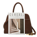 2025 Tote bag popular new matte retro handbag simple versatile messenger bag large capacity portable shoulder bag