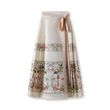 Guofeng new beautiful new Chinese flower embroidered Hanfu top one-piece jacquard horse skirt set LZ838