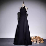 2025 Black evening dress female  new  high sense adult piano performance cello solo performance graduation