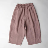 3572 cotton and linen summer women's high-waisted loose wide-leg pants straight-leg pants, thin and breathable nine-point casual pants