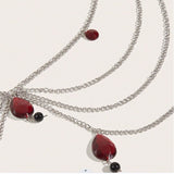 2025 Cute Ladies Acrylic Water Drop Pendant Suitable for Wedding Parties Daily Parties Birthday Wear