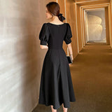 2025 Niche black evening dress, daily  light luxury temperament, celebrity small dress, women can usually wear spring