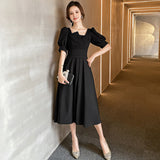 2025 Niche black evening dress, daily  light luxury temperament, celebrity small dress, women can usually wear spring