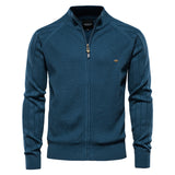 HULIANFU 2025 popular autumn and winter sweater men's new casual knitted sweater, men's jacket fashionable casual splicing men's sweater