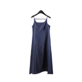 2025 THE MIND100 Tencel suspender skirt 2025 summer new vacation waist slimming dress T5065X