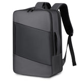 HULIANFU 2025 Simple backpack Multifunctional business computer bag Casual backpack College student schoolbag Travel bag