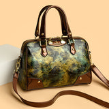 2025 Bag popular new spray-painted pillow bag printed handbag large-capacity messenger bag fashionable retro shoulder bag women