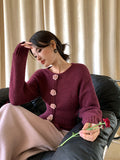 2025 popular autumn and winter new temperament flower versatile bottoming shirt long-sleeved knitted sweater women's top women's 25107