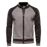HULIANFU 2025 popular autumn and winter sweater men's new casual knitted sweater, men's jacket fashionable casual splicing men's sweater